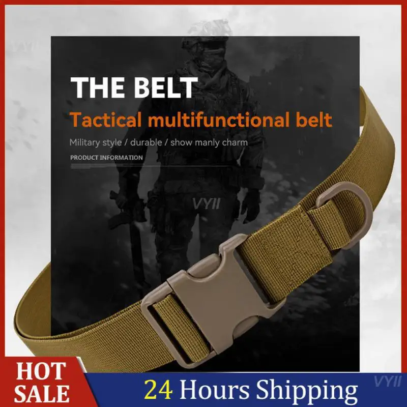 Multifunctional Belt Anti Slip And Wear Resistant Weaving Outdoor Tactical Training Belt Belts Canvas Belt Army Combat Waist