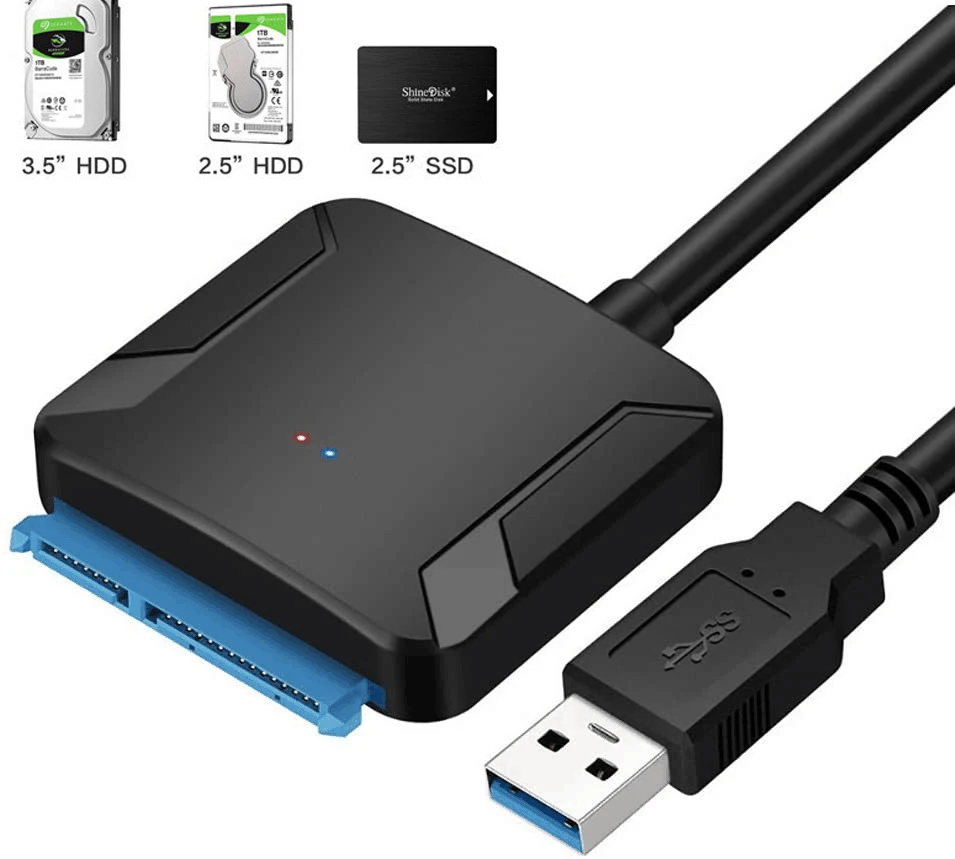 USB 3.0 To SATA 3 Cable Sata To USB Adapter Convert Cables Support 2.5/3.5 Inch External SSD HDD Adapter Hard Drive ConnectFit