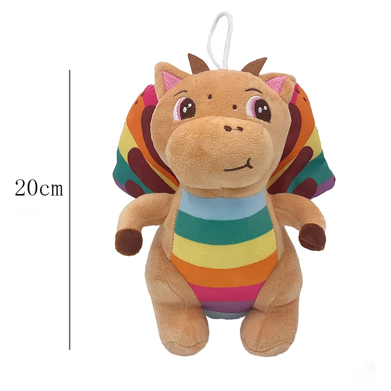 20cm quebra-cabeça moriah elizabeth dep dinossauro série brinquedo de pelúcia fantoche boneca crianças iluminação educacional companheiro presente