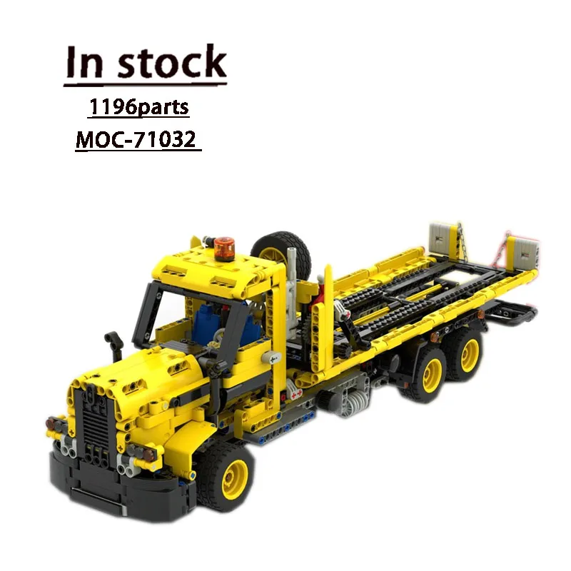 

MOC-71032 Flatbed Trailer Truck Building Blocks Model 1196 PartsMOC Creative Boy Kids Birthday Building Blocks Toy Gift