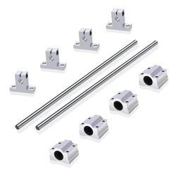 New 8mm 300mm Linear Rail Shaft With SK8 SCS8UU Guide Support Bearing Slip Motor