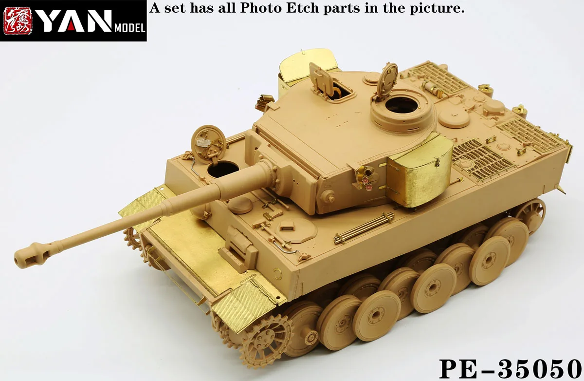 YAN MODEL Photo Etched  PE-35050 1/35 Scale Photo-Etched Parts For Tiger I Heavy Tank Initial Production