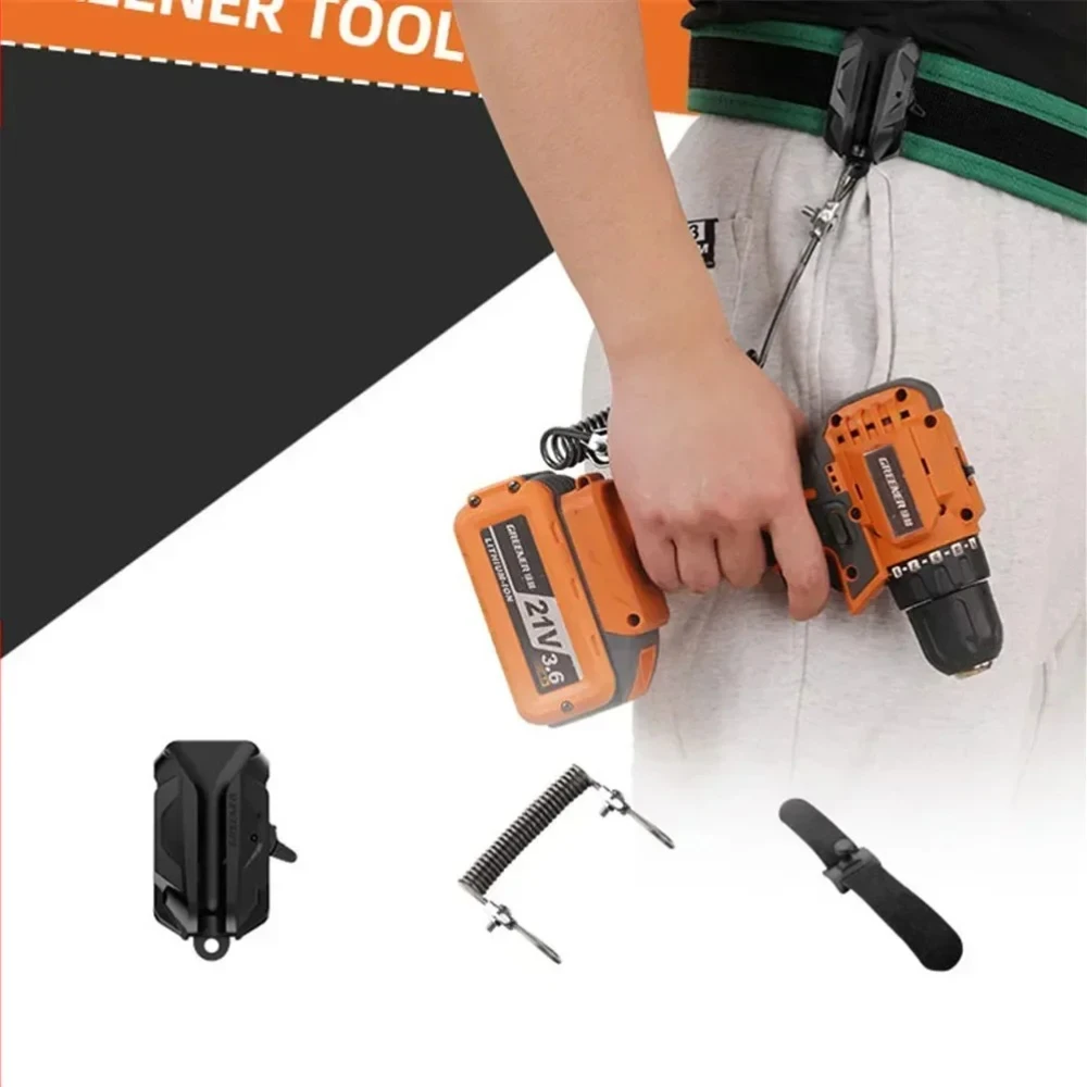 Sac de Taille Électrique Portable en Nylon, Structure Rapide, Ensemble de Porte-Outils, Rangement, Renforcé, Portable