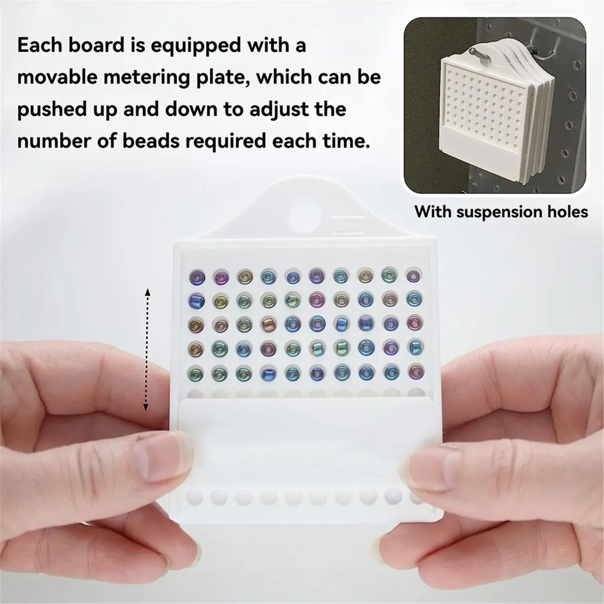 【50% OFF】Bead Counting Tool Tray 3/4//8mm Holder Jewelry Making Reusable Bead Tray Portable Bead Board for Jewelry Making B