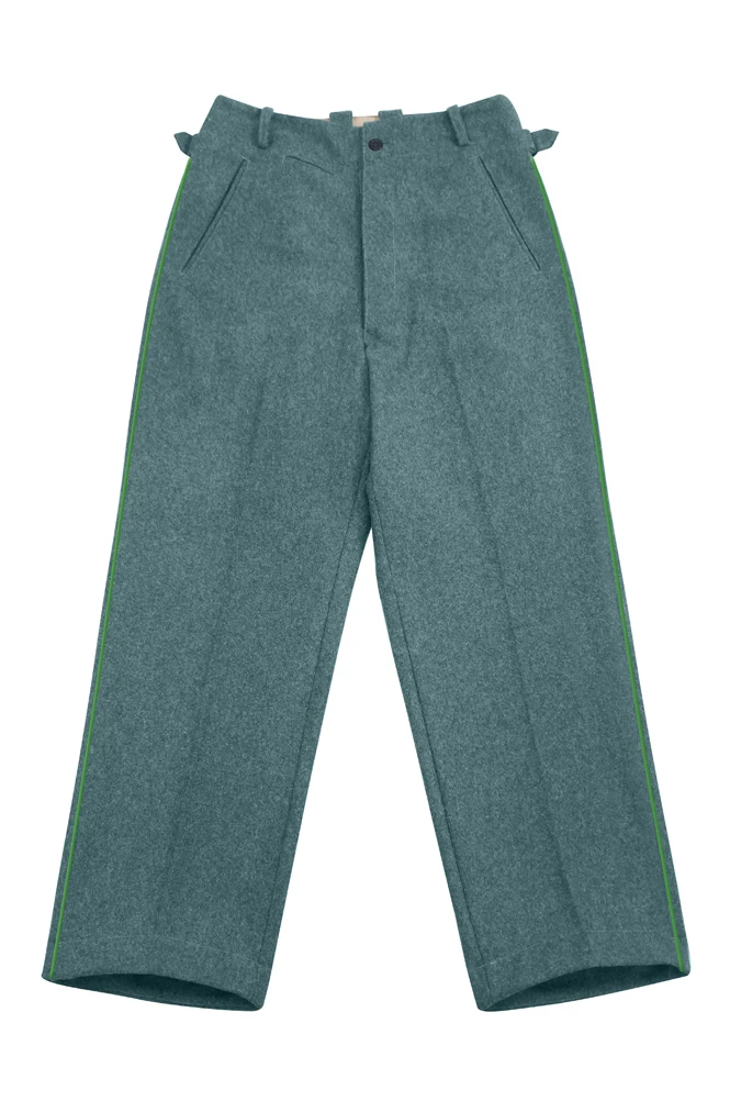 GUWJ-B015 WWII German Police Officer Wool Trousers With pipe