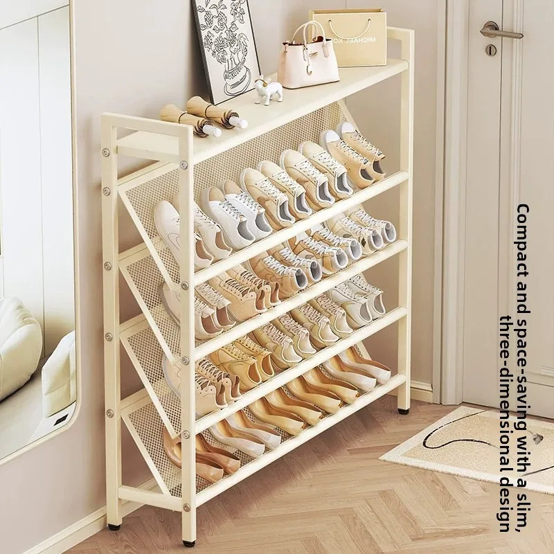Ultra Thin Multi Layer Shoe Rack Extremely Narrow Entryway Slim Shoe Cabinet Rental Friendly Cabinet Shoes Racks Shoes Storage