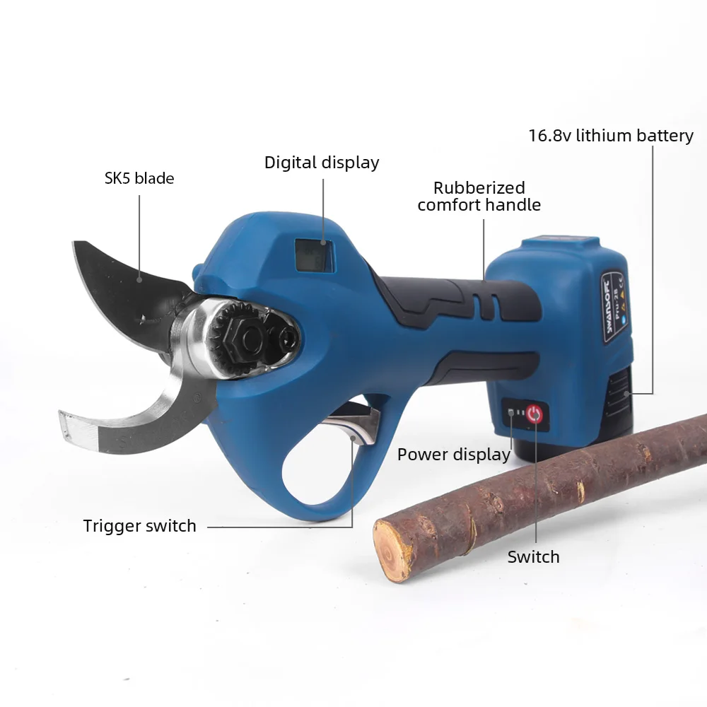 16.8V 2pc Lithium-Ion Batterij Takken Schaar Tuin Gereedschap Draadloze Elektrische Snoeischaar Snoeischaar Snoeischaar Boom Bonsai cutter