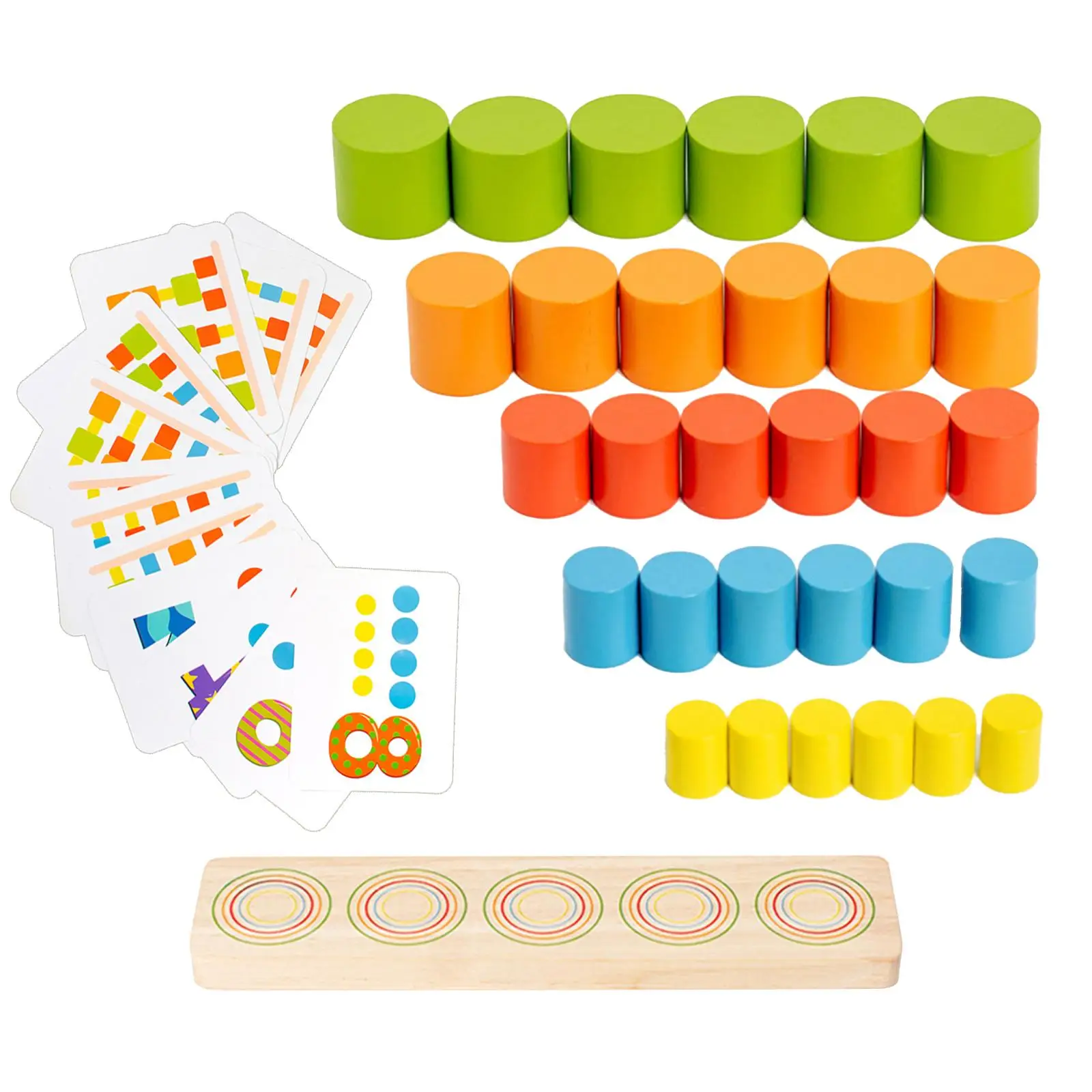 Wooden Stacking Games Learning Toy Parent Child Interactive Toys Construction Toys Montessori Board Games