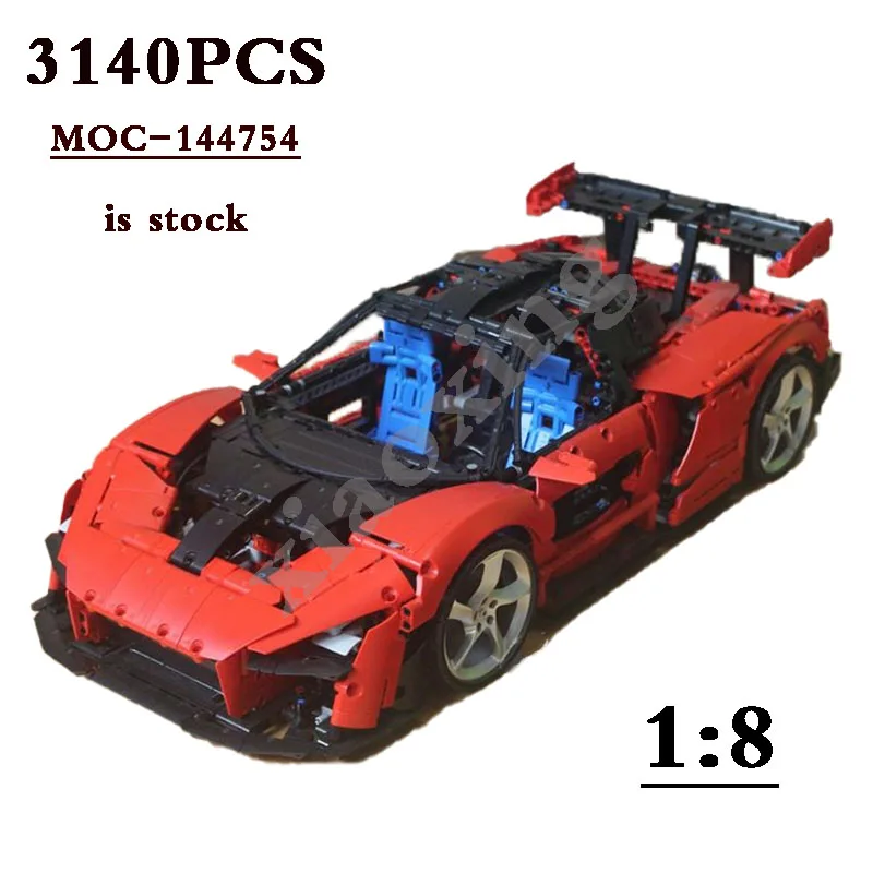 The New MOC-144754 Supercar 3140pcs Fits- 42143 Replacement Building Block Toy Model DIY Christmas Gift for Kids Birthday Gift