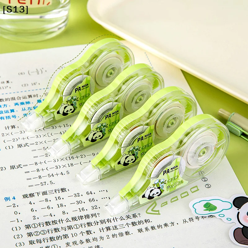 Cute Cartoon Panda Corrected Tapes Creative Large Capacity Correction Tape School Office Supplies Portable Corrected Tapes[Q]Q@