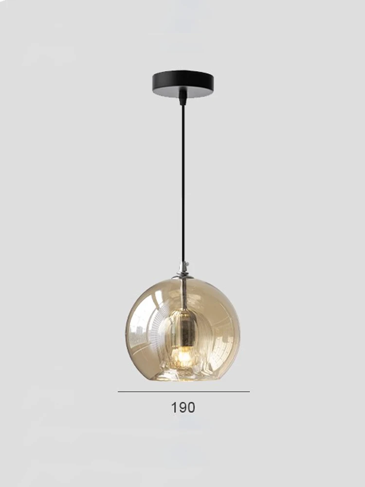 Nordic designer arte flor dupla camada de vidro luzes pingente para restaurante bar quarto cabeceira pendurado lâmpada luminária