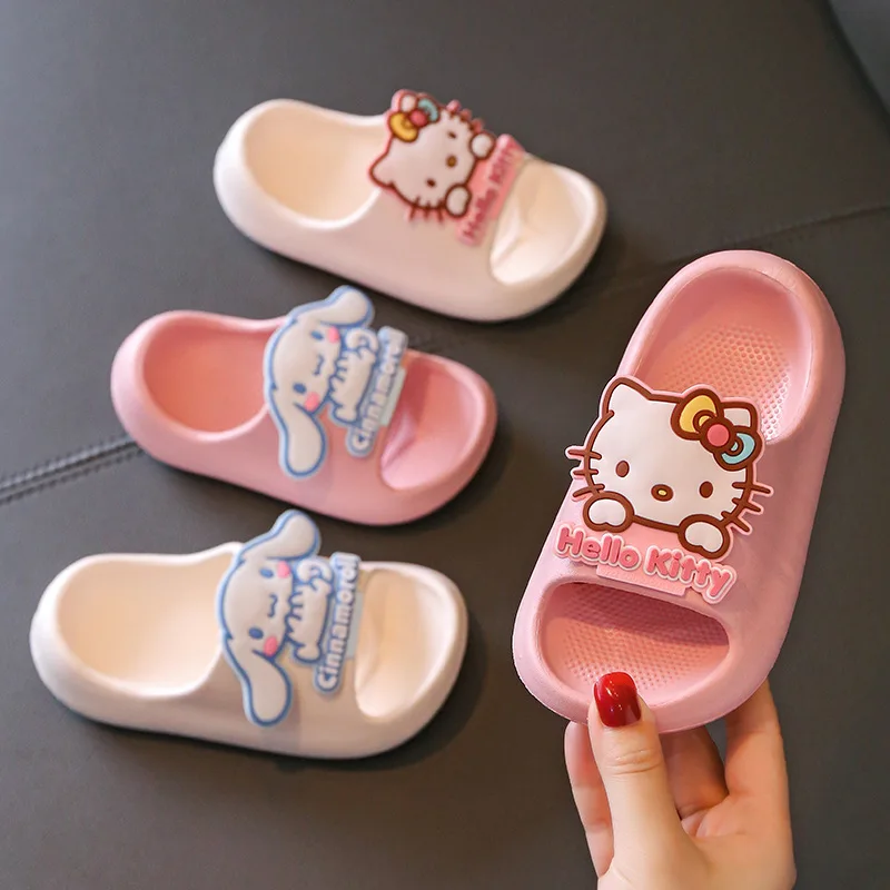 Children's Summer Cute Cartoon EVA Slippers For Home Soft-soled Anti-slip Sandals