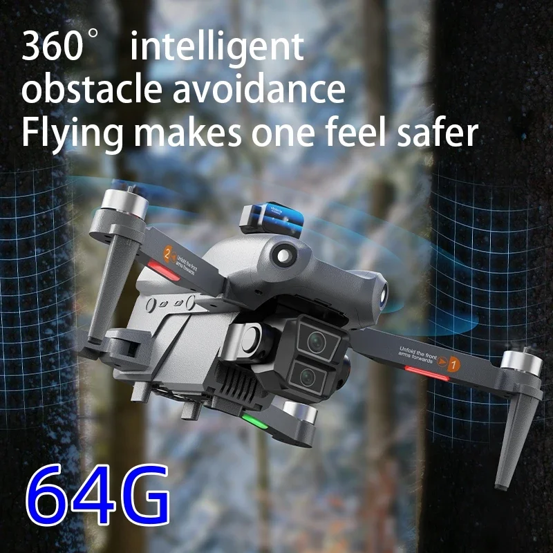 Drone RC L300u dengan Kamera HD 8K, Hindar Rintangan, Lipat, Fotografi Udara 8K, Quadcopter, Pesawat Remote Control