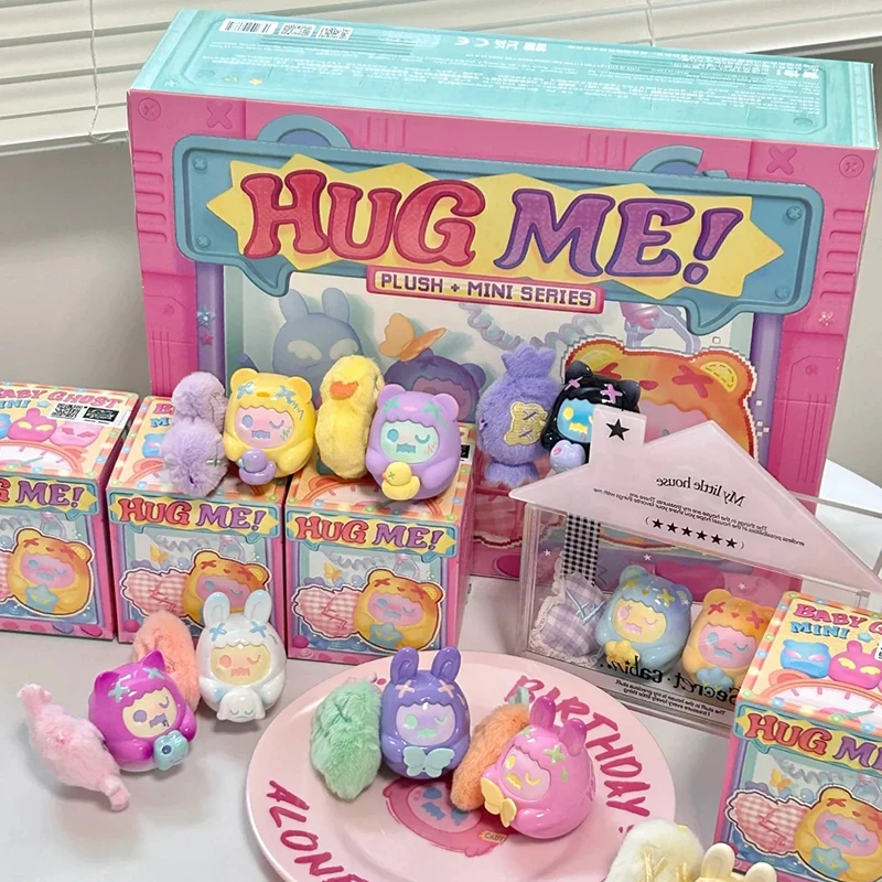 

НОВАЯ мини-заглушка серии Shinwoo Hug Me, милая фигурка, модные коллекционные украшения, модель игрушки, загадочная коробка, мини-фигурка, натуральная