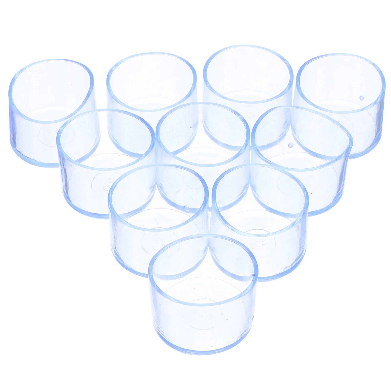 

10pcs PVC Table Chair Leg Protectors Thickened Furniture Bottom Pads Anti Slip Hardwood Floor Covers Round Caps