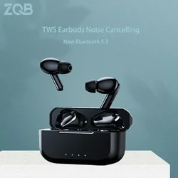 ZQB A3 TWS słuchawki Bluetooth Stereo5.3 zestaw słuchawkowy redukcja szumów zestaw słuchawkowy z mikrofonem bezprzewodowy radio HiFI sportowy zestaw słuchawkowy dotykowy