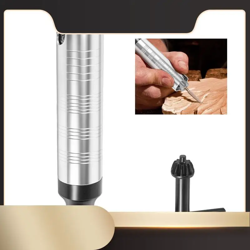 Mandril de taladro con llave y mango de pieza de mano para Flex, 3 mandíbulas, ajuste de eje Flexible para Motor Foredom Grobet, accesorio de herramienta rotativa-N33R