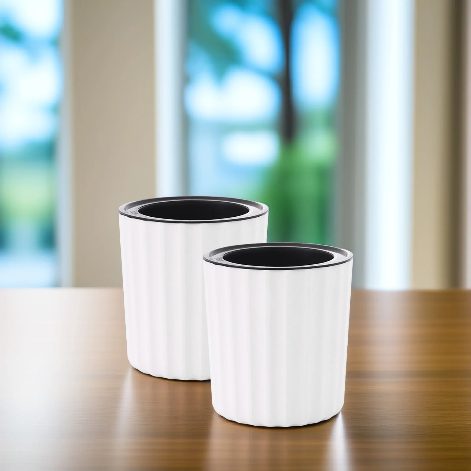 2개 세트 자동 급수 화분 플라스틱 바이올렛 화분 내구성 파손 방지 식물용 자동 급수 화분 가정용 화분