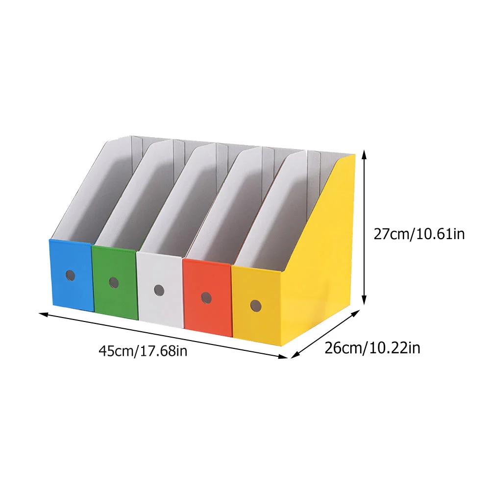 Desktop File Cabinet Office Cabinets Holder Decor Document Rack Organizer Students Books Storage Paper Classified