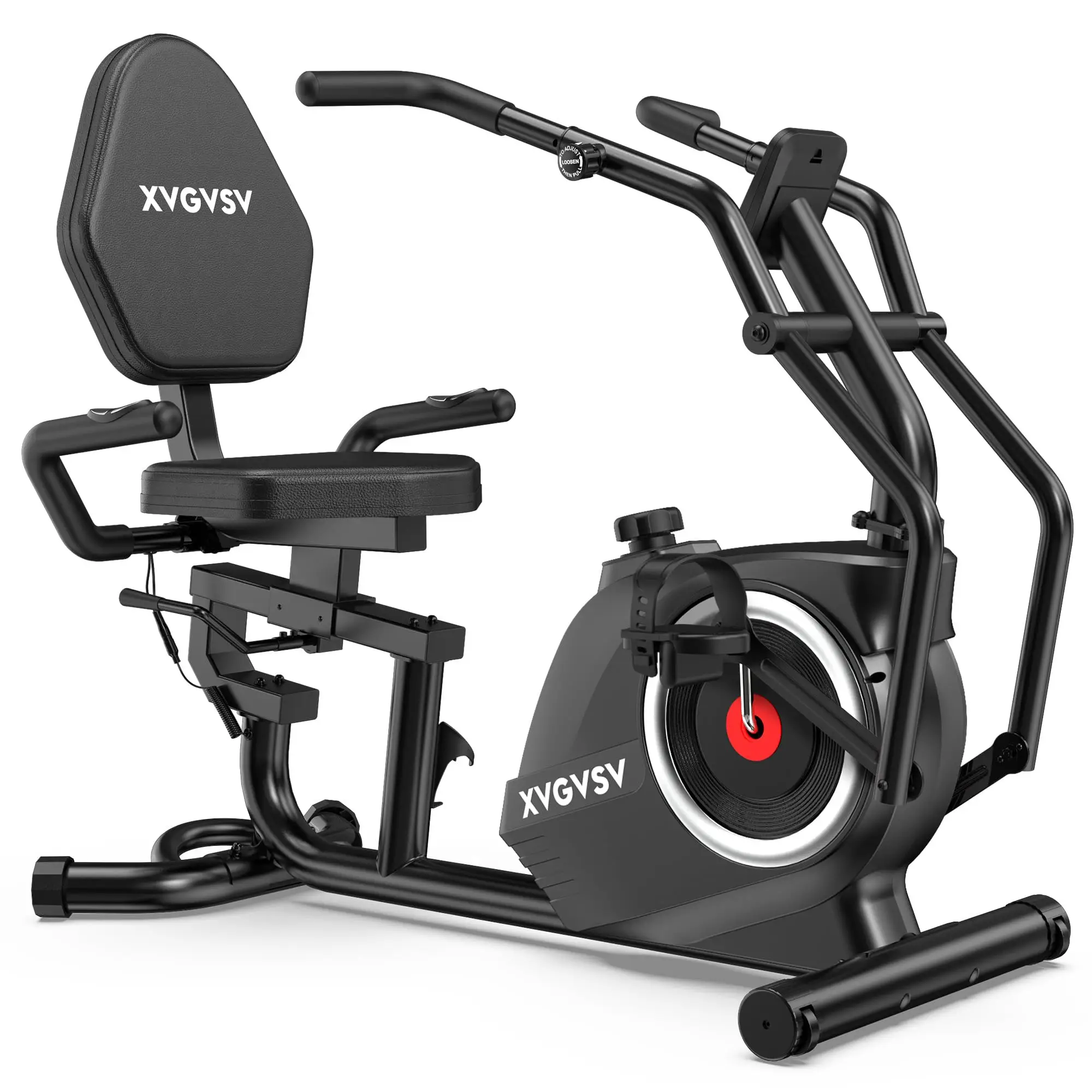 Recumbent Exercise Bike, Stationary Bike for Home with Arm Exercise