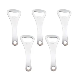 5Pcs Metal Flat Beer Bottle Opener for Soft Drink Bottle Kitchen Bar Tool Portable Bottle Cap Opener Kitchen Accessories Silver