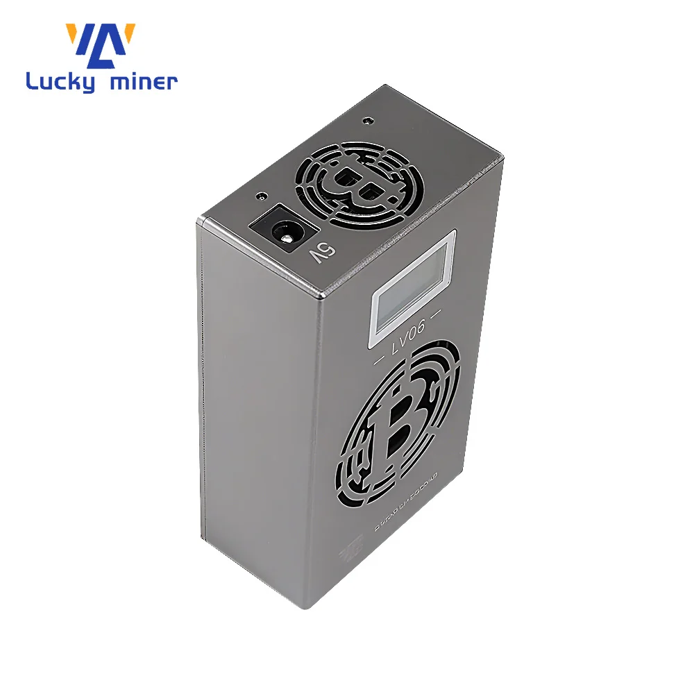 Lucky Miner LV06 500GH/S 15W مع BM1366 Asic Chip الصامت بيتكوين دعم Sha256 BTC BCH BSV DGB عملات لاكي آلة اليانصيب