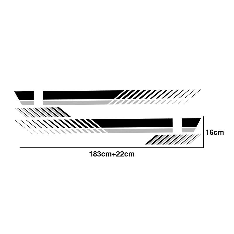 

Universal Car Waist Lines Color Stickers Auto Body Door Both Side Vinyl Stripes Decals Racing Sport Styling Decorations