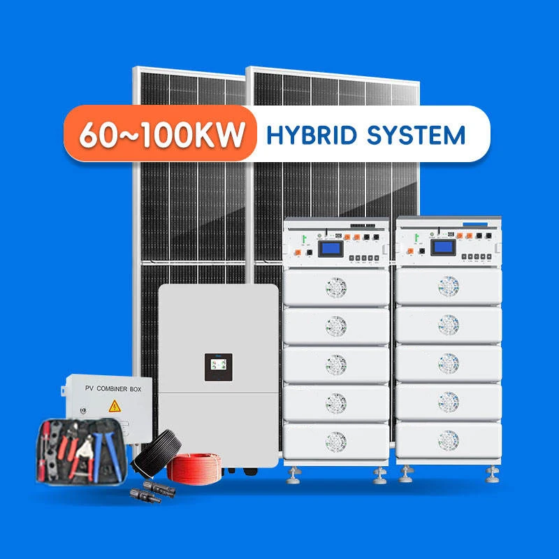 Solar System Complete Full Set Kit Hybrid On-Off Grid High Power Ready to Ship With a Capacity of 70Kw Battery Storage
