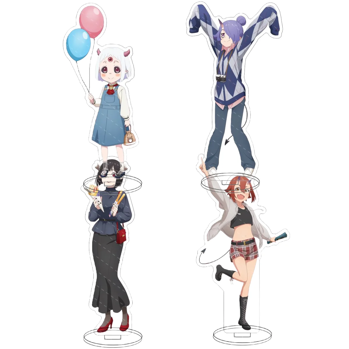 Tis Time for Torture, Princess 15cm Acrylic Stand Trio - Hime-sama, Ex, Zetsumei Hime | Desk Display | Premium Anime Collect