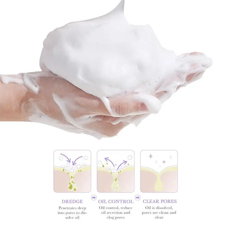 100g Moisturizing Peptide Perilla Face Cleanser Hydrating Oil Control Shrink Pores Nourishing Skin Care Facial Face Wash