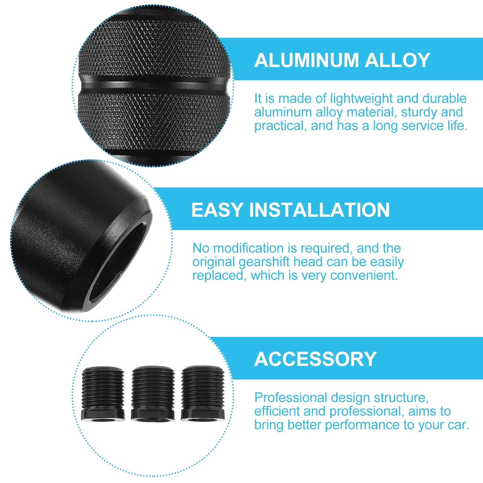 

Aluminum Alloy Car H Knob Shifter Gear Head Manual Stick Interior Lever Knob Durable Long Life Easy Installation Professional