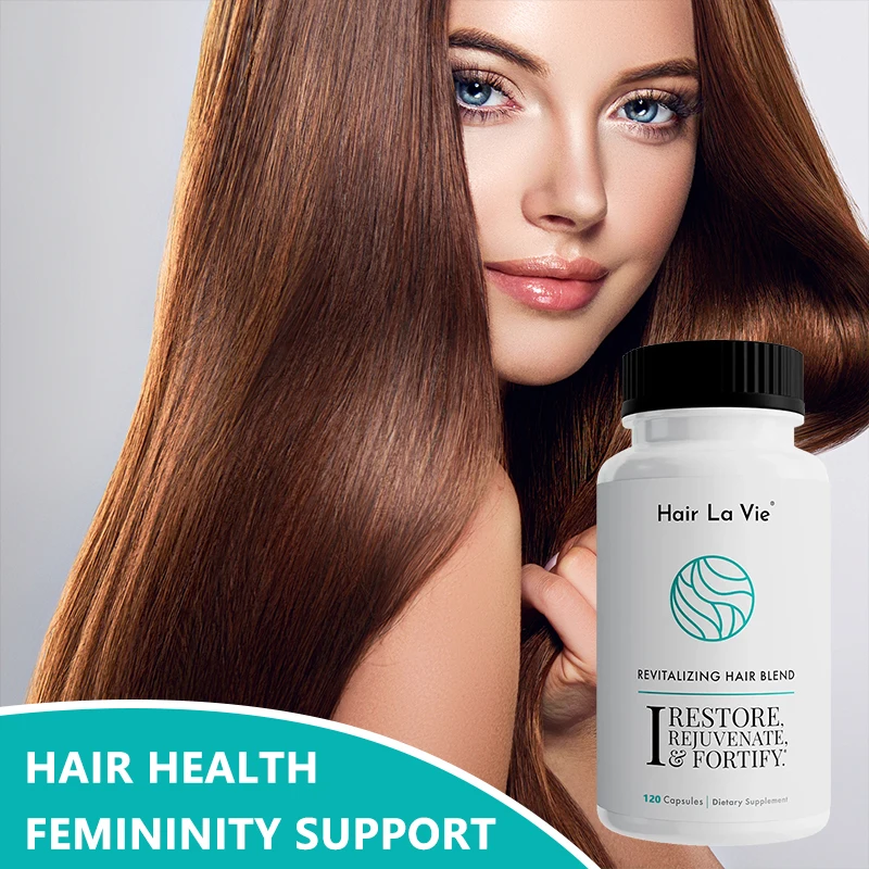 Hair La Vie Vital Blend Hair Vitamins with Biotin, Collagen & Saw Palmetto for Women and Men