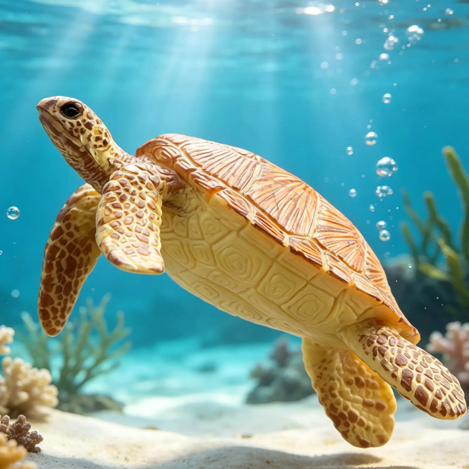 Turtle Toys Realistic Educational Learning Decorative Model Kids Miniature Sea Turtle Toy For Boys Girls Home School Classroom