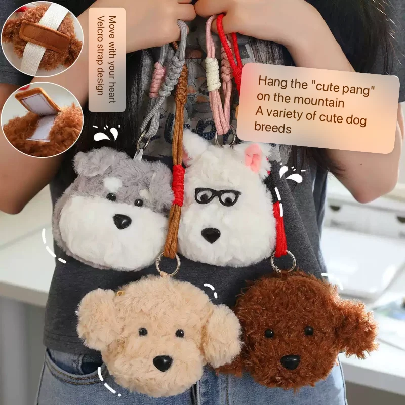 10 cm Welpen Münze Tasche Schöne Cartoon Hund Kleine Plüsch Geldbörse Anhänger Schlüsselbund Weihnachten Geburtstag Kinder Freund Paar Geschenk