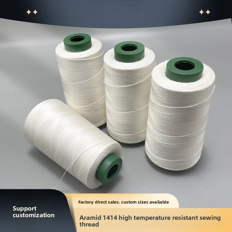 Aramid 1414 Staple Yarn Sewing Thread, High Strength Heat Resistant, Flame Retardant Fireproof Thread