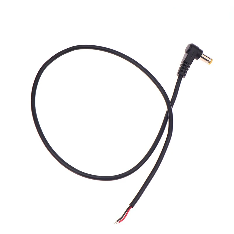 PVC DC Power Cord 5.5x2.1/2.5mm Right Angle DC Power Cable DC Male Plug Power Connector Plug Connector Extension Line