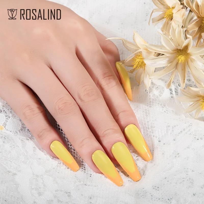 ROSALIND esmalte de uñas en Gel, Ojo de Gato, barniz híbrido brillante, semipermanente, capa Base superior, esmalte de uñas de Gel que cambia de