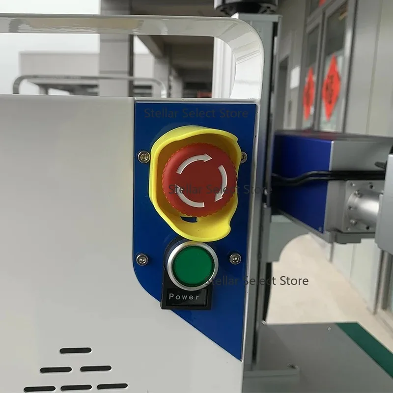High-Speed UV Laser Marking Machine for Stainless Steel Plastic Alumina Metal Ceramic Leather Stone Glass - Split Technology