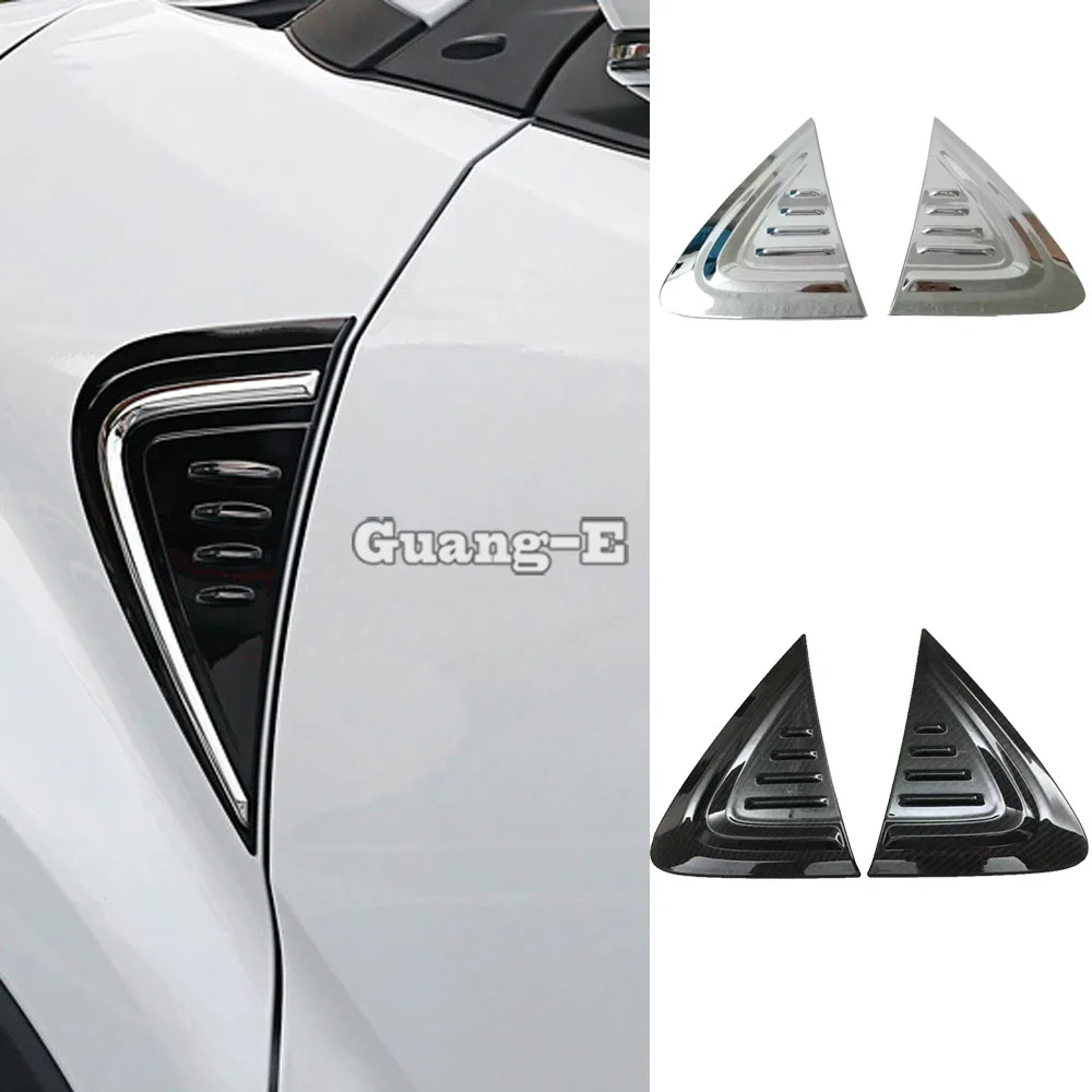 Car Styling Body Head Front Side Light Lamp Frame Stick ABS Chrome Cover Trim Panel For Toyota C-HR CHR 2017 2018 2019 2020 2021