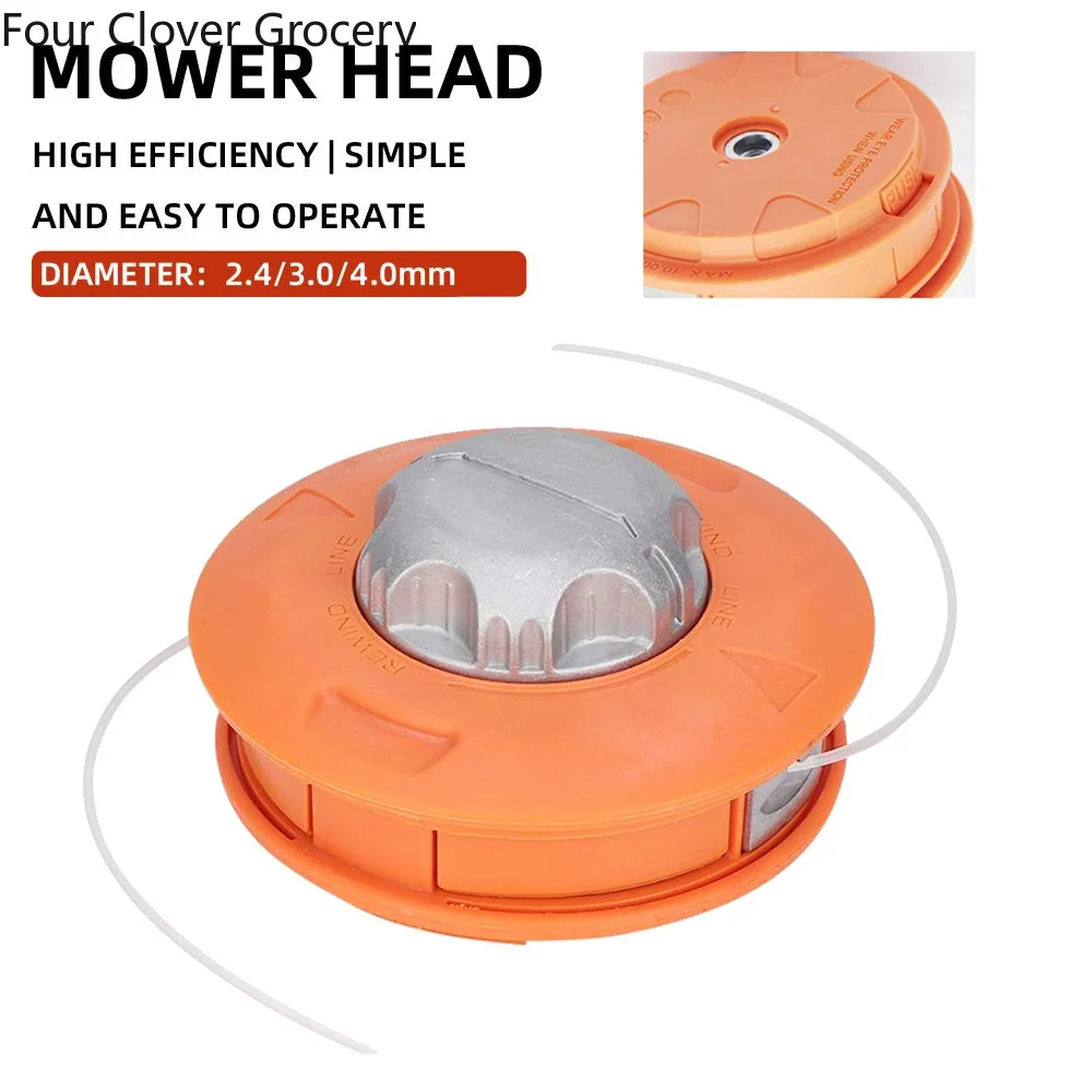 Automatic Grass Trimmer Head for Gasoline Garden Machinery Brush Cutter Universal Fit String Trimmer Replacement Bump Head