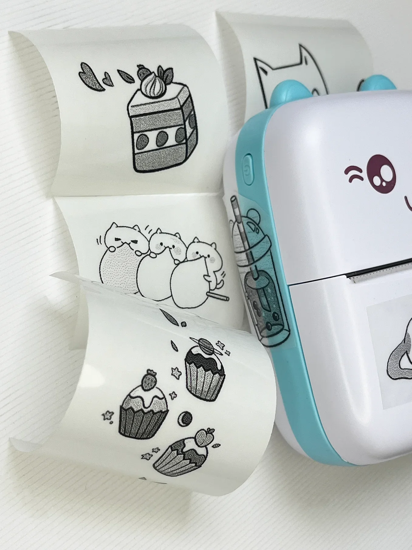 Mini Printer Transparent Sticker Thermal Paper Label Paper Photo Papers For PeriPage PAPERANG Poooli 57mm width Photo Printer