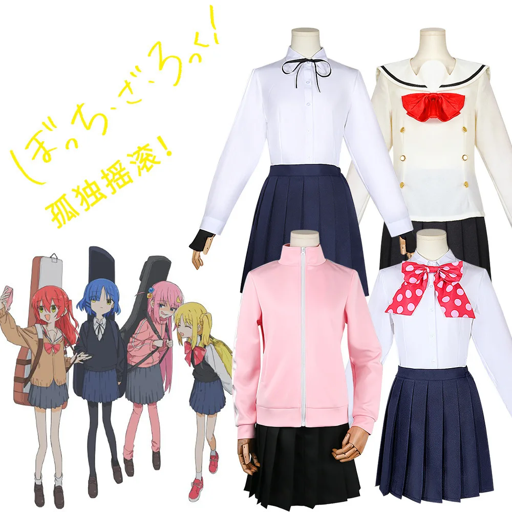 

Cosplay Costumes Of Hitori Goto Iozumi Hikari Ryoki Yamada And Yuruyo Kita From The Anime "Lonesome Rock"