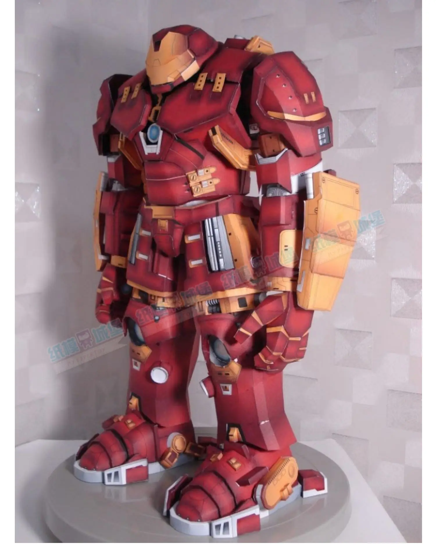 60Cm Hulkbuster Iron Man 3d Papier Model Diy Papercraft Diy Handgemaakte Origami Puzzel Speelgoed De Avengers Desktop Decoratie