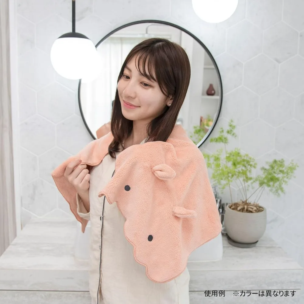 Libuhahato 17811-23 Asciugamano per asciugare i capelli, Cetrioli Animali, Wooper, Lunghezza totale Circa. 39,4 pollici (100 cm), Assorbente