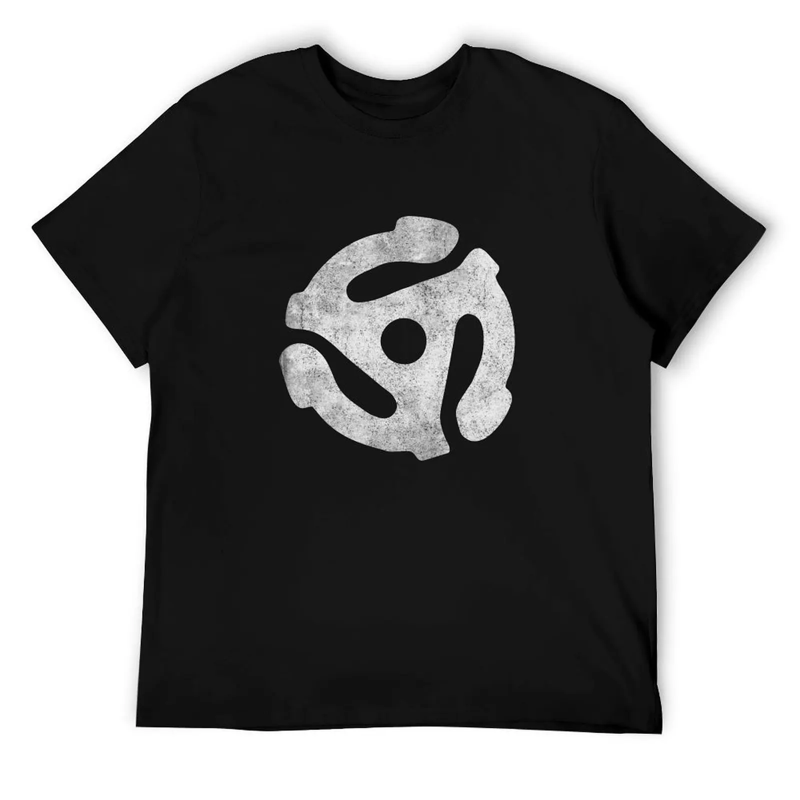 

Vintage 45 Rpm Record Adapter T-Shirt cotton t shirt man t shirt man casual T-Shirt