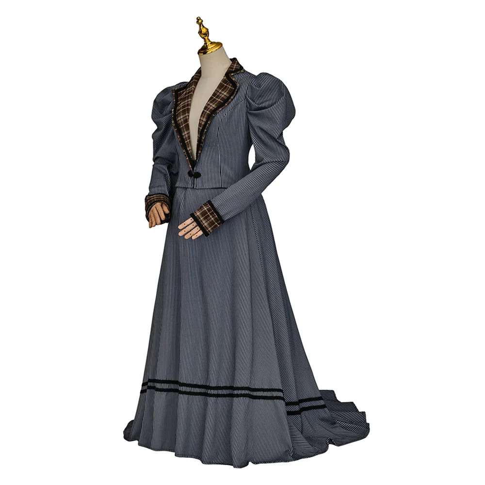 

1890s Victorian Edwardian Costume Duchess Ball Gown Vintage Theater Retro Walking Dress Gown