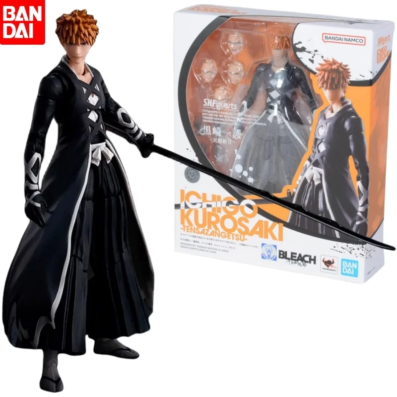 

In Stock Bandai S.h.figuarts Bleach Ichigo Kurosaki Tensa Zangetsu Shf Action Figure Collectible Toy Gift Birthday Gift