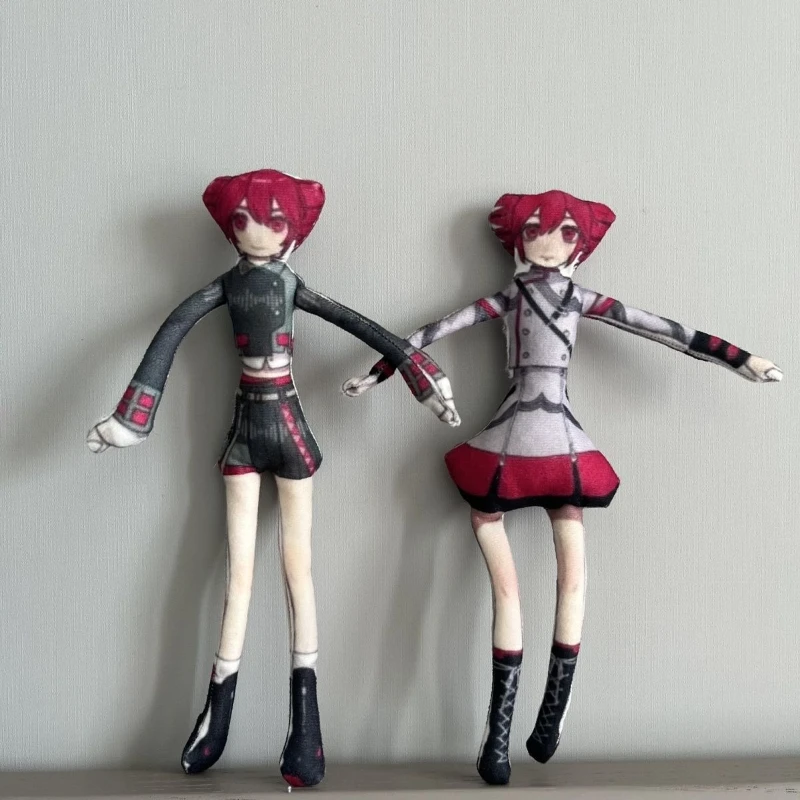 

28cm Kasane Teto Plush Toys Cartoon Kasane Teto Cosplay Plushie Wire Skeleton Decoration Stuffed Dolls Birthday Christmas Gifts