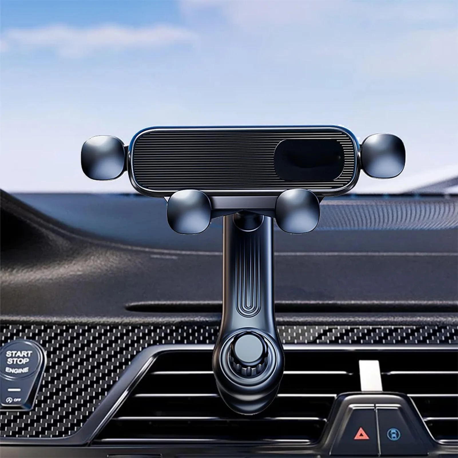 Retractable Car Phone Holder Multifunctional Stable Phone Bracket Holder Suitable for Navigate Watch Videos