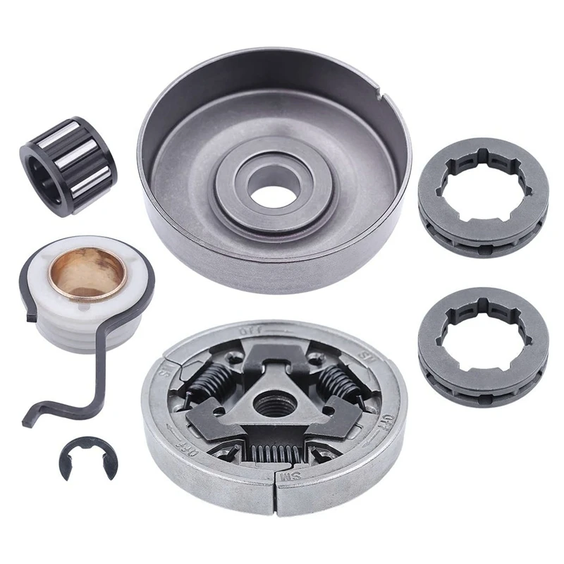 

B69C-Chainsaw Clutch Drum Sprocket For Stihl MS361 MS440 MS461 MS460 044 046 Replacement Parts With Worm Gear E-Clip